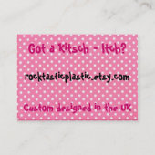 Rocktasticのプラスチック 名刺 (裏面)