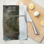 Rockwell in Winter at Grove City College キッチンタオル (四つ折り)