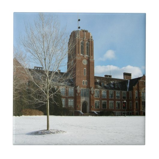Rockwell in Winter at Grove City College タイル (正面)