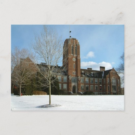 Rockwell in Winter at Grove City College ポストカード (正面)