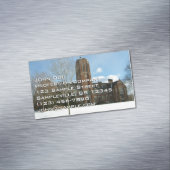 Rockwell in Winter at Grove City College マグネット名刺 (インサイチュ)