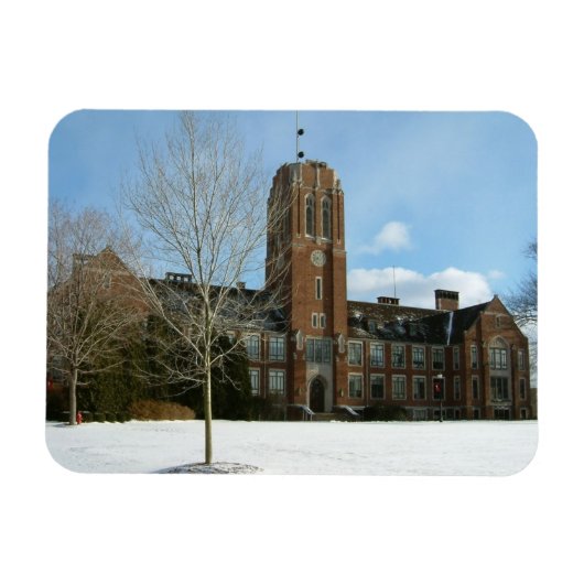 Rockwell in Winter at Grove City College マグネット (横)