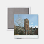 Rockwell in Winter at Grove City College マグネット (正面/裏面)