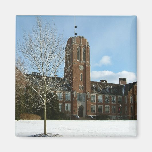 Rockwell in Winter at Grove City College マグネット (正面)