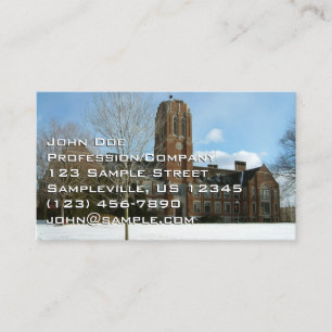 Rockwell in Winter at Grove City College 名刺