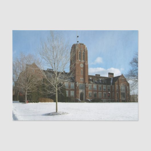 Rockwell in Winter at Grove City College 薄葉紙 (正面)