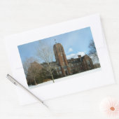 Rockwell in Winter at Grove City College 長方形シール (封筒)