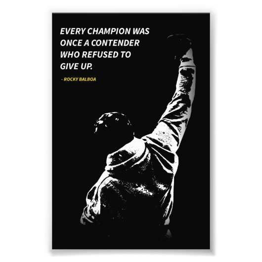 Rocky Balboa quotes Photo Enlargement フォトプリント (正面)
