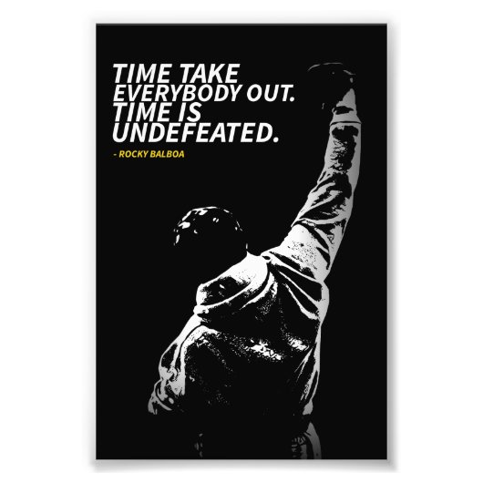 Rocky Balboa quotes Photo Enlargement フォトプリント (正面)