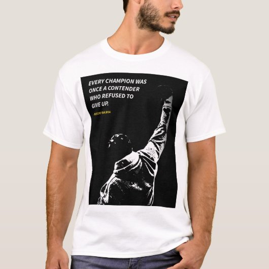Rocky Balboa quotes T-Shirt Tシャツ (正面)