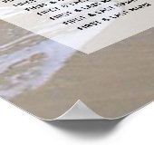 Rocky Beach Wedding Seating Chart ポスター (角)