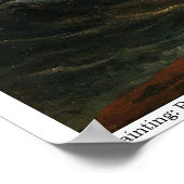 Rocky Coast in the Moonlight by Schodlberger ポスター (角)