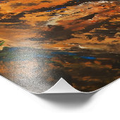 "Rocky Heights" Landscape Painting フォトプリント (角)