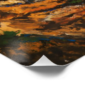 "Rocky Heights" Landscape Painting ポスター (コーナー)