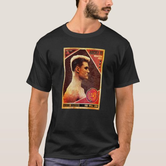 Rocky IV Ivan Dragoのポスターを失う Tシャツ (正面)