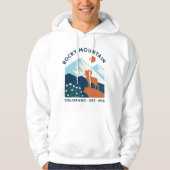 Rocky Mountain Bighorn Sheep Mid-Century Park パーカ (正面)