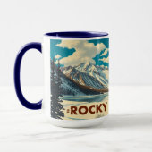 Rocky Mountain Continental Divide Elevation マグカップ (左)