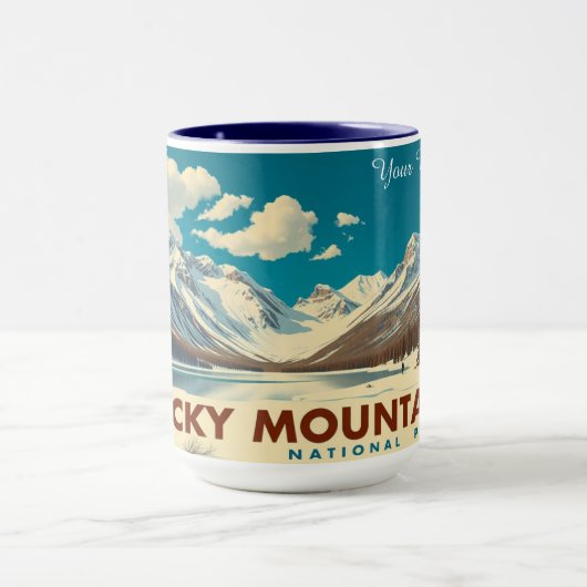 Rocky Mountain Continental Divide Elevation マグカップ (中央)