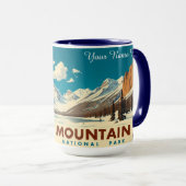 Rocky Mountain Continental Divide Elevation マグカップ (正面右)