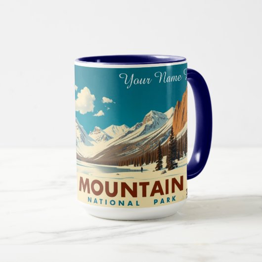 Rocky Mountain Continental Divide Elevation マグカップ (正面右)