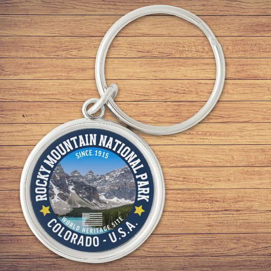 Rocky Mountain Landscape – Travel Photography キーホルダー