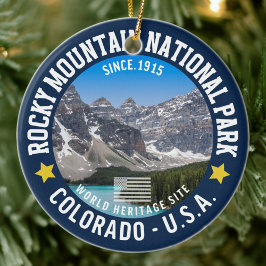 Rocky Mountain Landscape – Travel Photography セラミックオーナメント