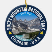 Rocky Mountain Landscape – Travel Photography  セラミックオーナメント (正面)