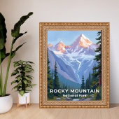 Rocky Mountain National Park Colorado Travel Art ポスター