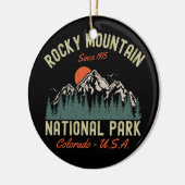 Rocky Mountain National Park Est 1915 セラミックオーナメント (左)