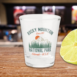 Rocky Mountain National Park Forest Landscape ショットグラス