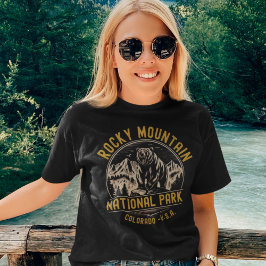 Rocky Mountain National Park Forest Landscape トライブレンドＴシャツ
