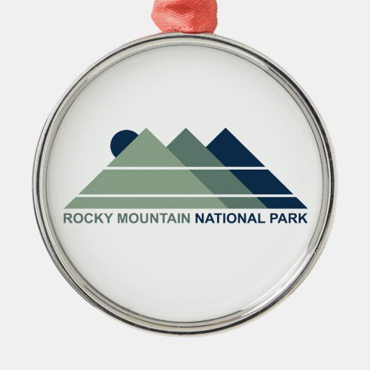 Rocky Mountain National Park Mountain Sun メタルオーナメント (正面)
