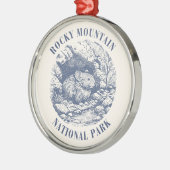 Rocky Mountain National Park Pika Ornament  メタルオーナメント (左)