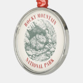 Rocky Mountain National Park Pika Ornament - R&G メタルオーナメント (左)