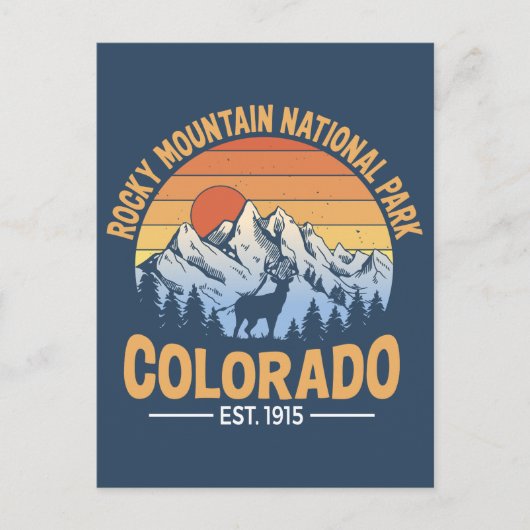 Rocky Mountain National Park Postcard Colorado ポストカード (正面)