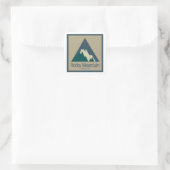 Rocky Mountain National Park Rustic スクエアシール (バッグ)