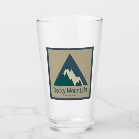 Rocky Mountain National Park Rustic タンブラーグラス (正面)