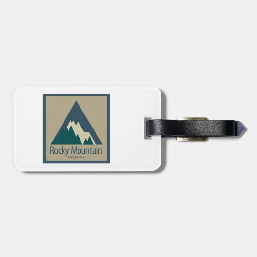 Rocky Mountain National Park Rustic ラゲッジタグ (裏面横)