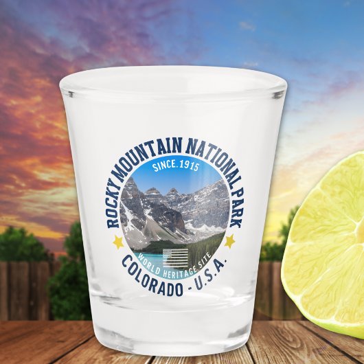 Rocky Mountain National Park Scenic Souvenir ショットグラス