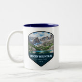 Rocky Mountain National Park Shield ツートーンマグカップ (左)