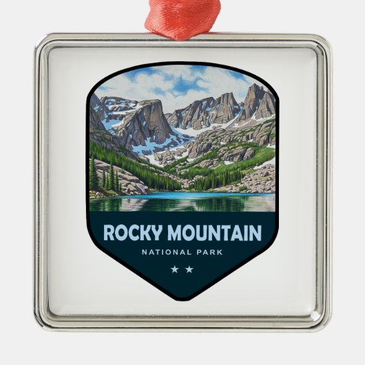Rocky Mountain National Park Shield メタルオーナメント (正面)