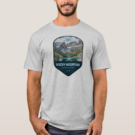 Rocky Mountain National Park Shield Tシャツ (正面)