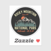 Rocky Mountain National Park Since 1915 シール (シート)