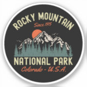 Rocky Mountain National Park Since 1915 シール (正面)