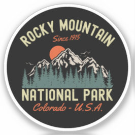 Rocky Mountain National Park Since 1915 シール