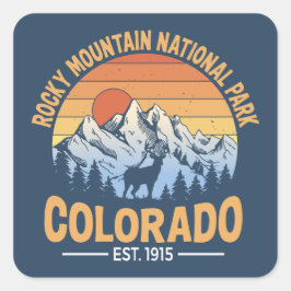 Rocky Mountain National Park Sticker Decal スクエアシール