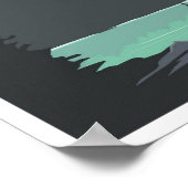 Rocky Mountain National Park Travel Illustration ポスター (角)