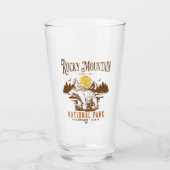 Rocky Mountain National Park Vintage Landscape タンブラーグラス (正面)