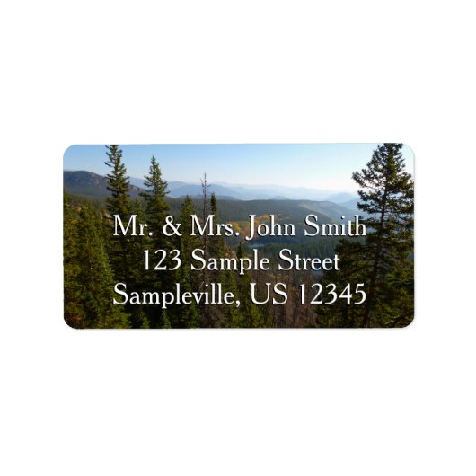 Rocky Mountain Overlook in Early Fall ラベル (正面)