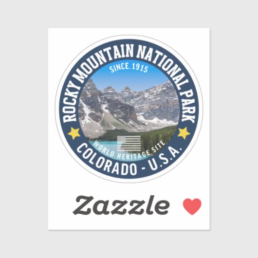 Rocky Mountain Park Landscape Photography シール (シート)